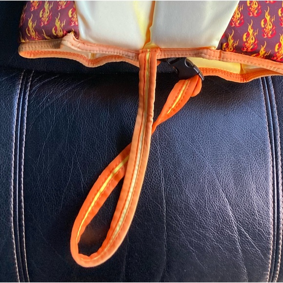 Surf Club Red, Orange, Yellow & Black Buoyancy Swim Flotation Vest - Picture 12 of 12